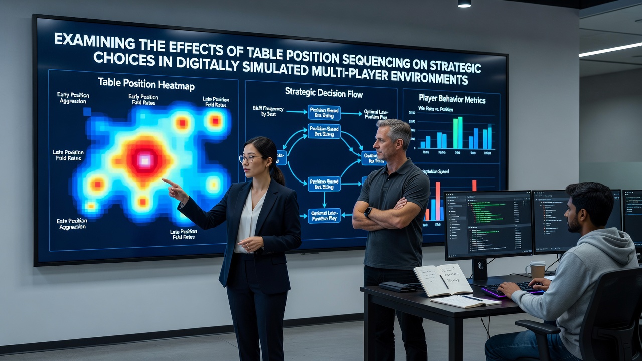 Visualization of strategic decision flow based on table position sequencing in multi-player digital blackjack simulations