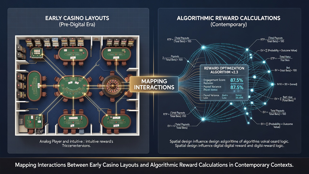 Modern digital blackjack tournament interface displaying algorithmic reward zones derived from historical casino layouts